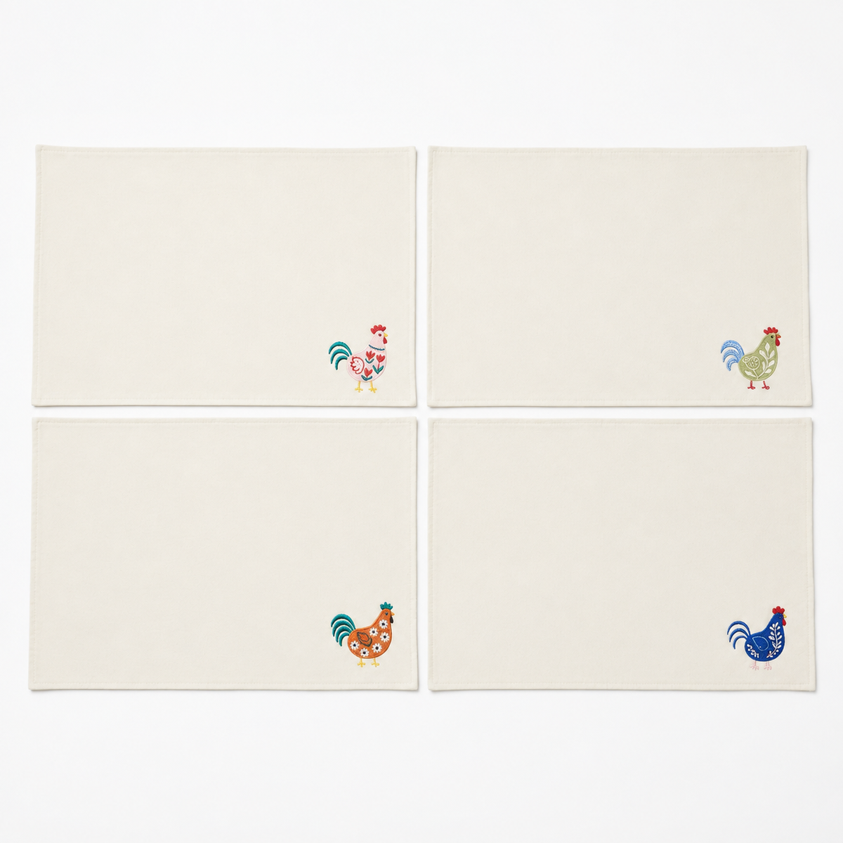 Colorful Chicken Placemats