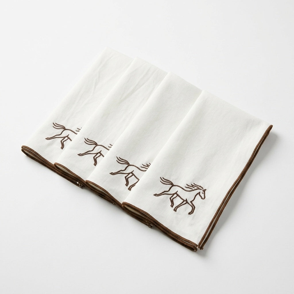 Running Horse Icon Dinner Napkins