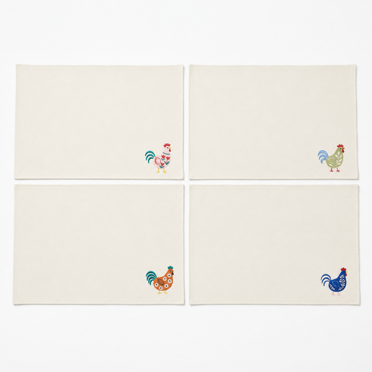 Colorful Chicken Placemats