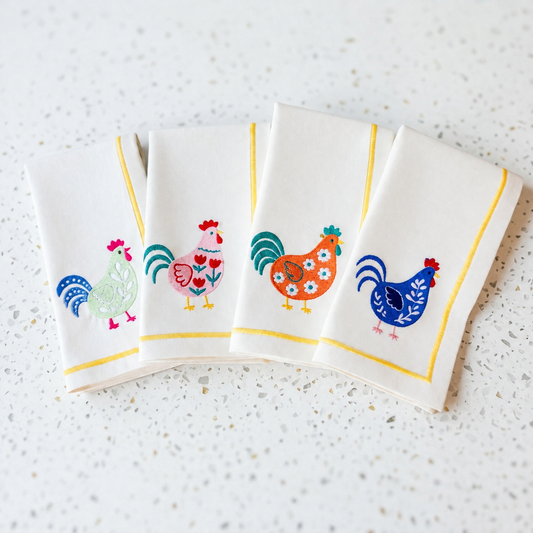 Colorful Chicken Dinner Napkins