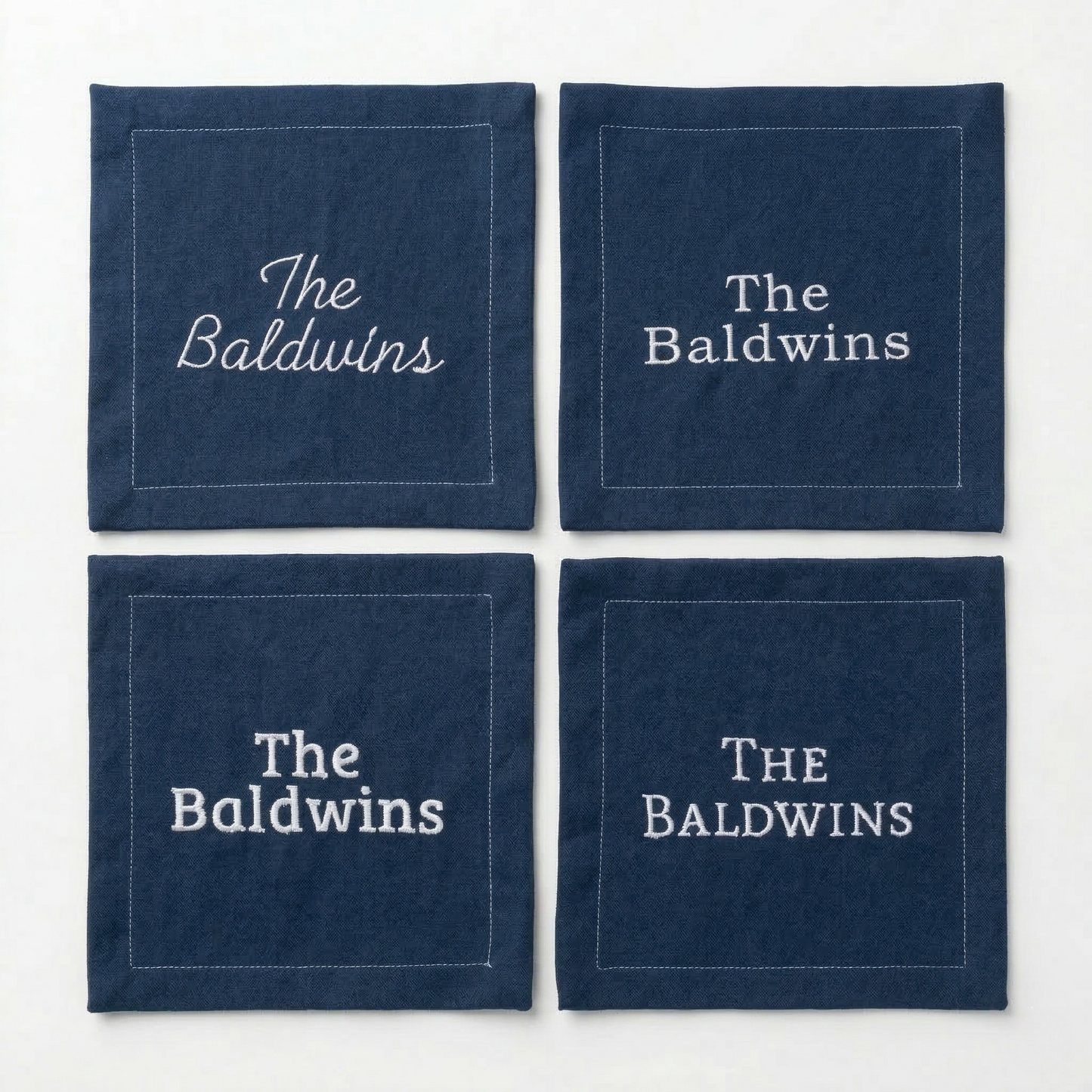 Custom Name Cocktail Napkins
