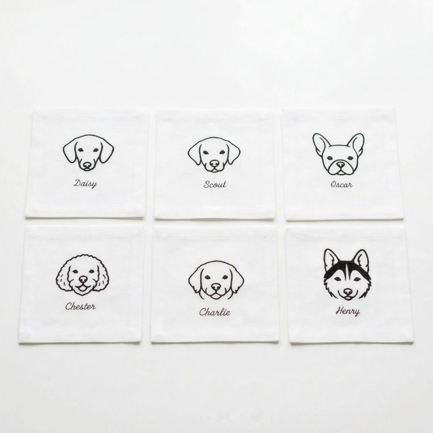 Custom Dog Cocktail Napkins