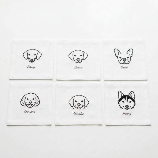 Custom Dog Cocktail Napkins