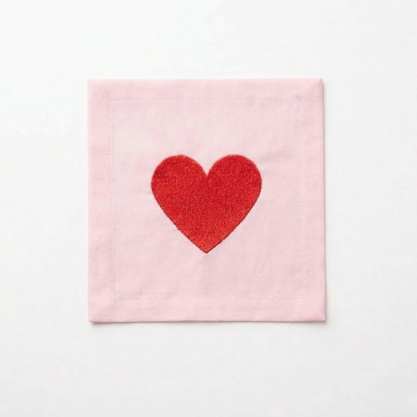 Red Heart Cocktail Napkin