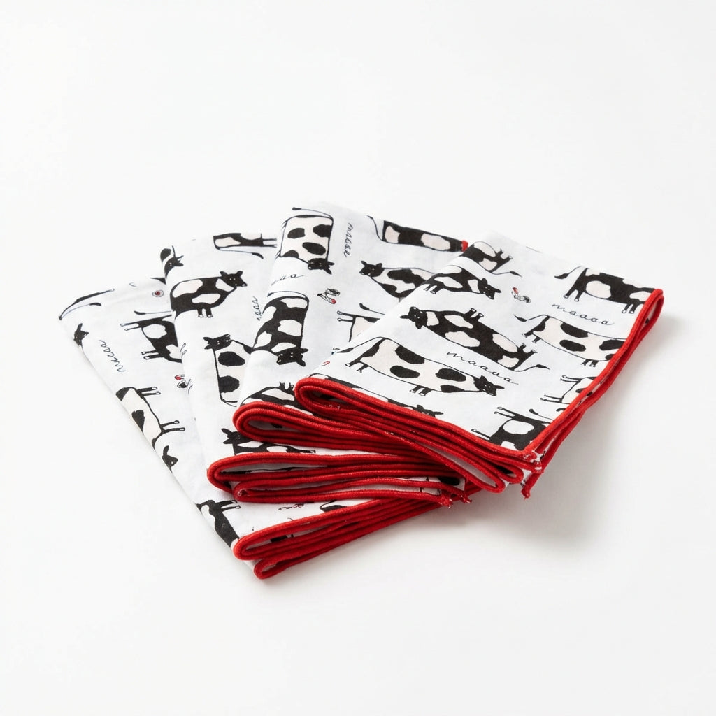 Cow Print Dinner Napkins