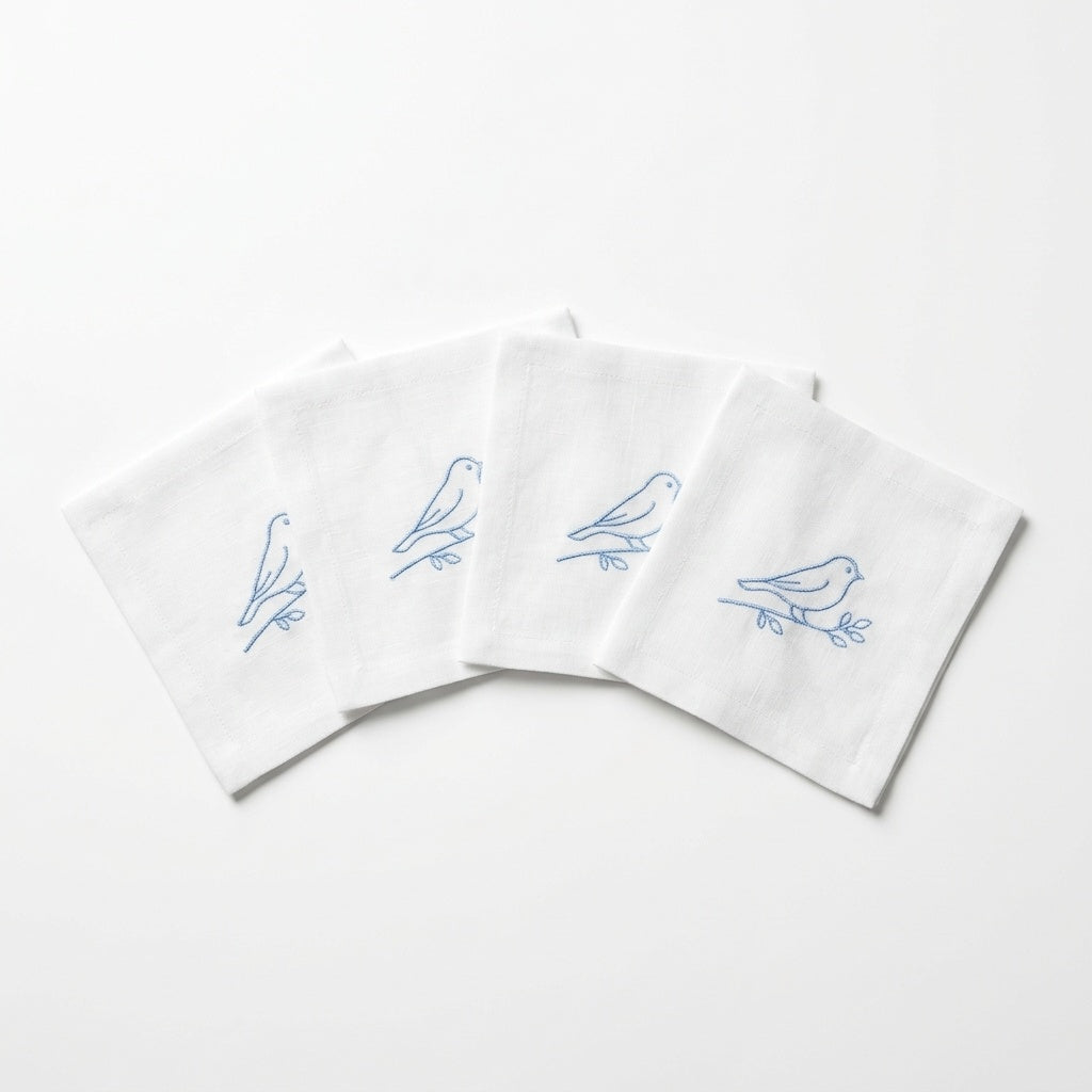 Bird on Branch Cocktail Napkins