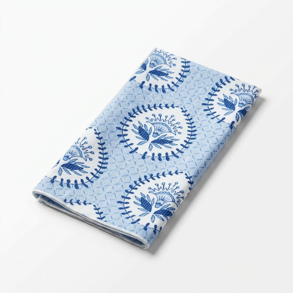Blue Medallion Dinner Napkins