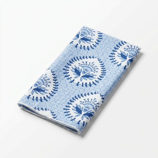 Blue Medallion Dinner Napkins