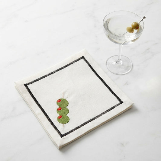 Dirty Martini Cocktail Napkins