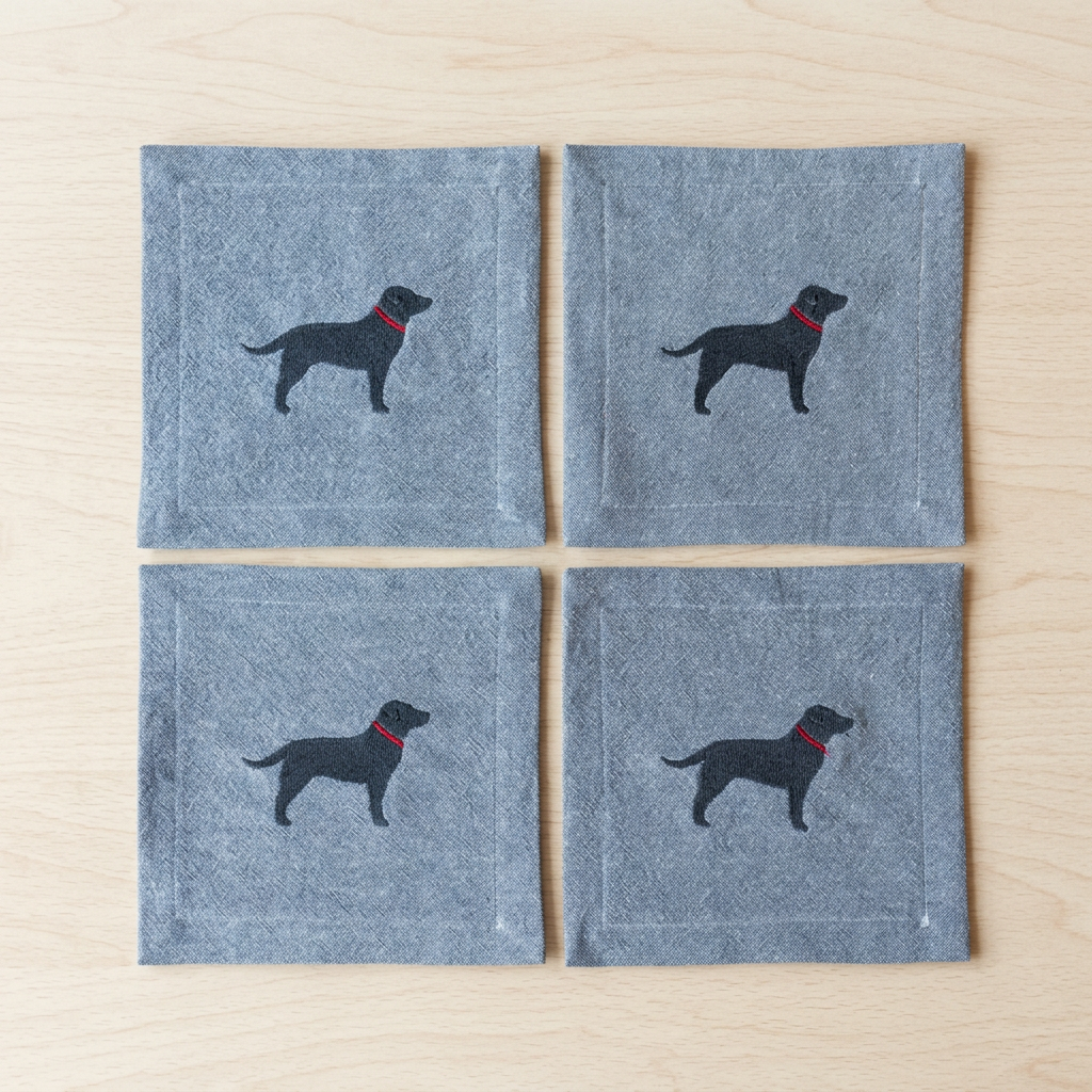 Black Lab Cocktail Napkins