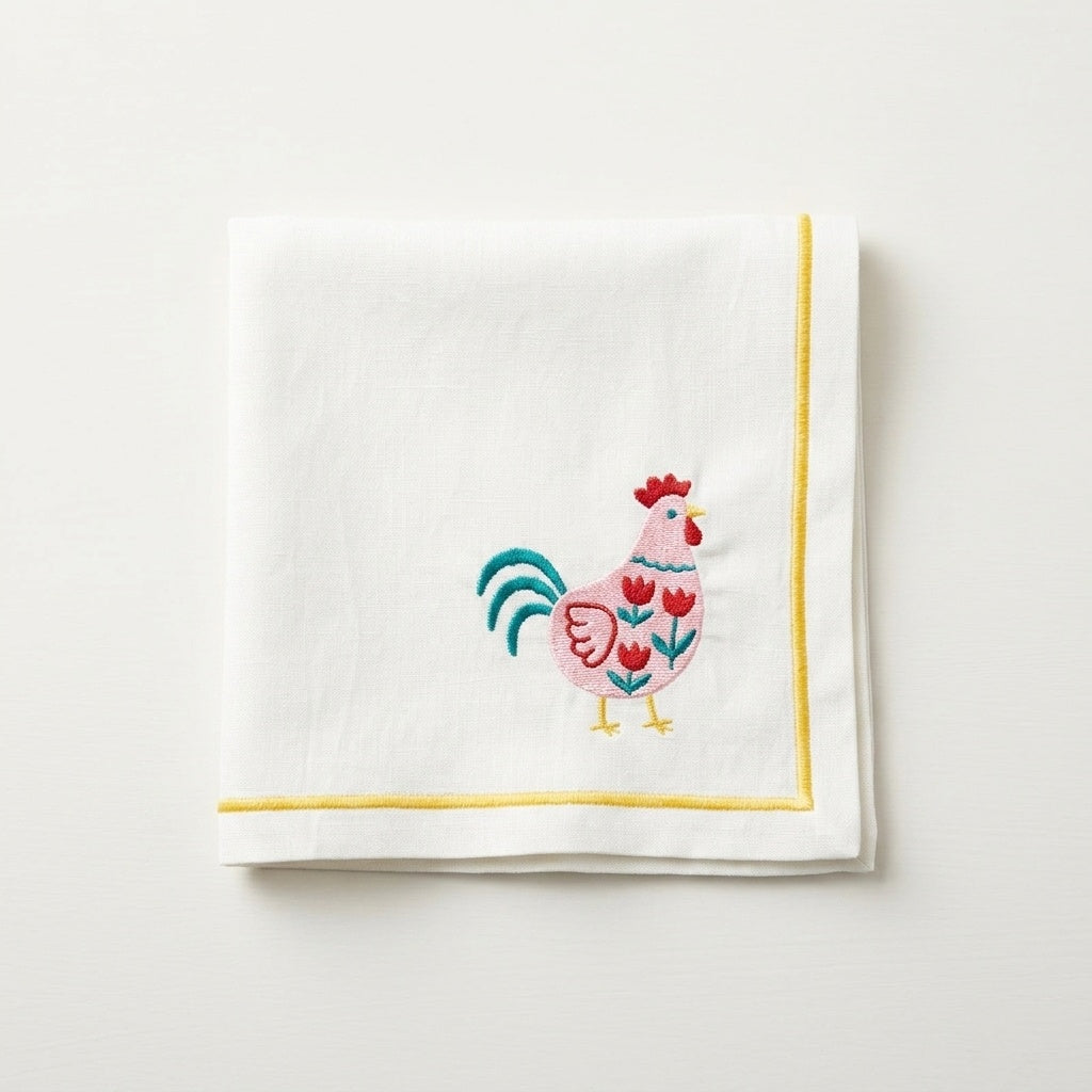 Colorful Chicken Dinner Napkins