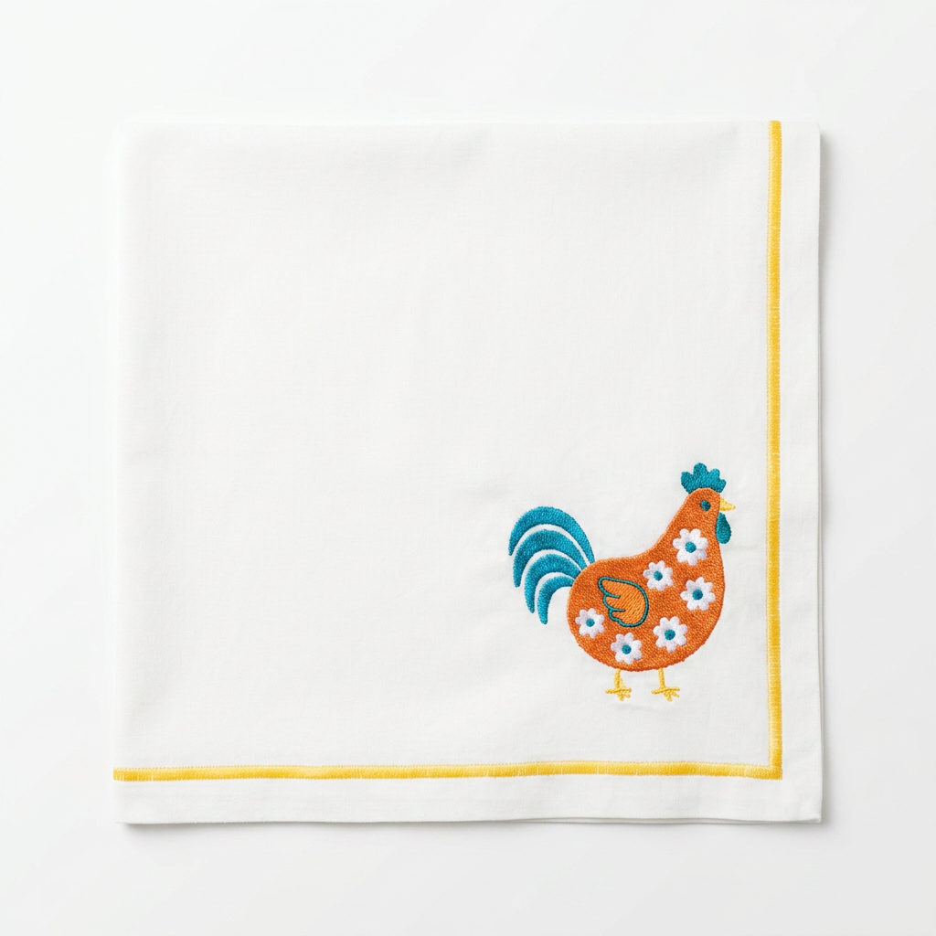 Colorful Chicken Dinner Napkins